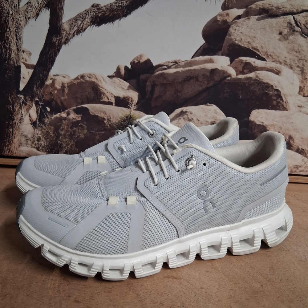 On Cloud Women Running Shoes Glacier White Speed Lacing Sneakers Size 8.5